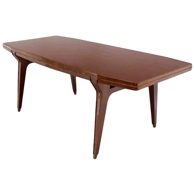 1950s Italian Modern Walnut Dining Table For Sale - Image 10 of 10