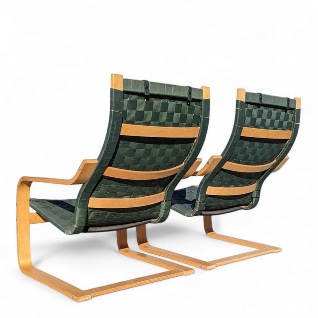 Mid-Century Modern Aalto Tribute Points Lounge Chairs by Noboru Nakamura for Ikea, Limited Edition, 1990s For Sale - Image 4 of 10