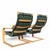 Mid-Century Modern Aalto Tribute Points Lounge Chairs by Noboru Nakamura for Ikea, Limited Edition, 1990s For Sale - Image 4 of 10