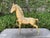 Large Hollywood Regency Brass Horse Sculpture. Offered is a beautifully detailed brass horse figure or horse sculpture...