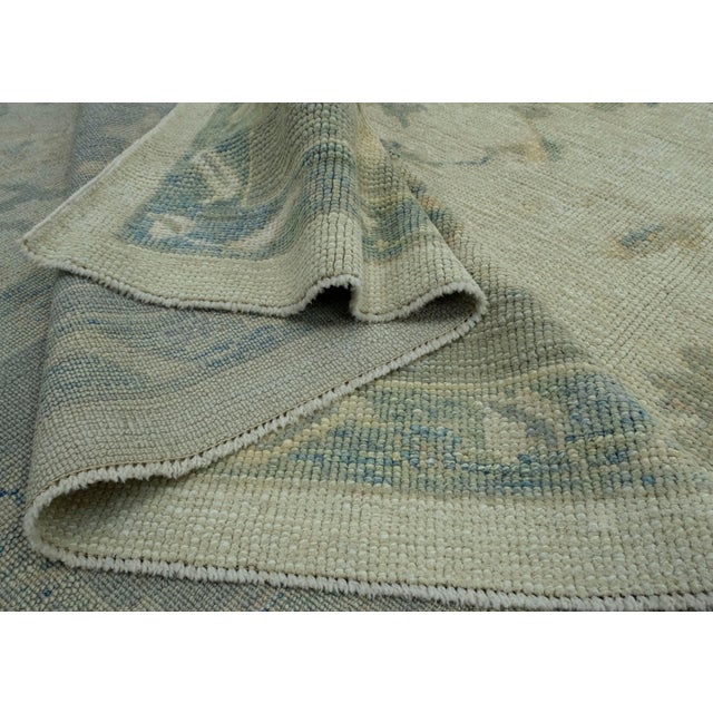 Textile Turkish Oushak Rug 10'6" x 14'1" #18548 For Sale - Image 7 of 8