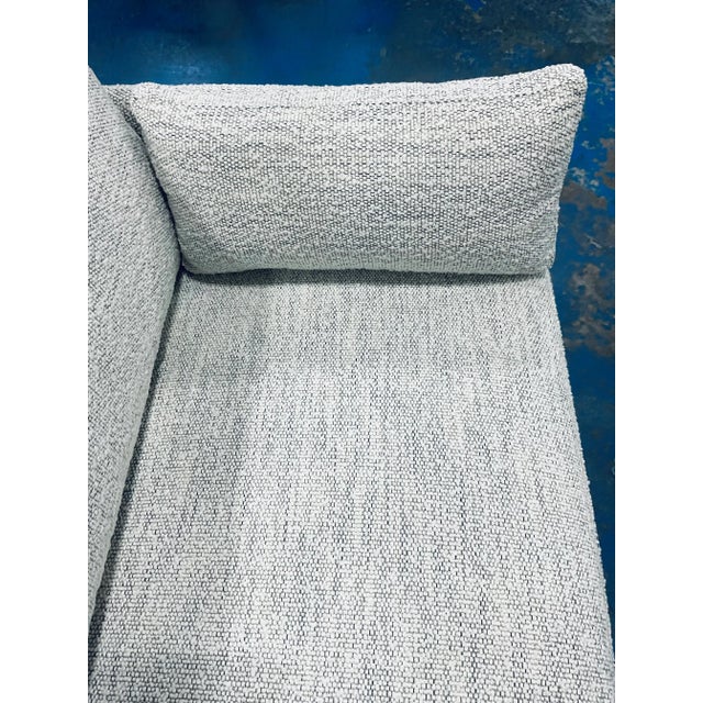 Metal Modern Off-White Boucle Sofa For Sale - Image 7 of 7