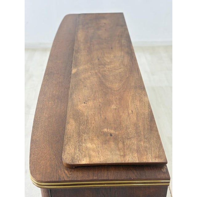 Mid-Century Sideboard in Wood with Gilt Details For Sale - Image 10 of 13