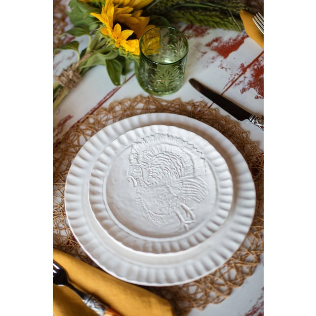 Italian VIETRI Pietra Tacchino Large Oval Platter For Sale - Image 3 of 7