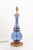 1960s Immaculate Pair of Cobalt Eglomise Hourglass Lamps - 1960s Marbro Lamp Co. For Sale - Image 5 of 9