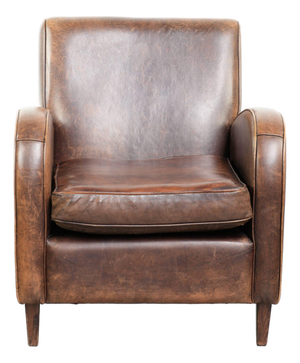 Club Chair in Sheepskin Leather