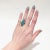 Native American Vintage Southwestern Navajo Sterling Silver and Turquoise Ring For Sale - Image 3 of 10