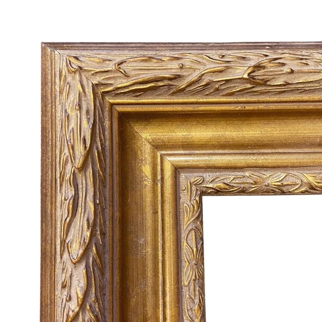 American American Privateer Topaz Framed Canvas Print in Ornate Antiqued Gold Frame. A 16" X 20" Framed to 21-3/4" X 25-3/4". For Sale - Image 3 of 6