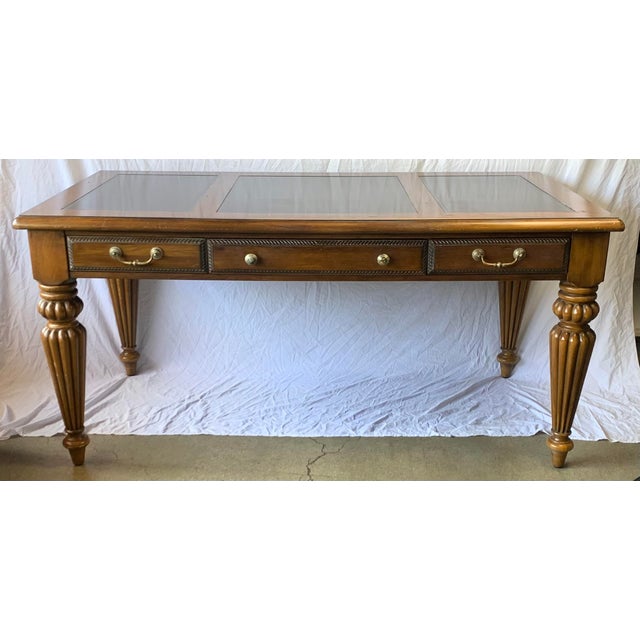 1980s Hooker Seven Seas Collection Executive Desk For Sale - Image 9 of 17