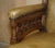 Wood Victorian English Oak Hand Dyed Leather Library Reading Armchair For Sale - Image 7 of 18