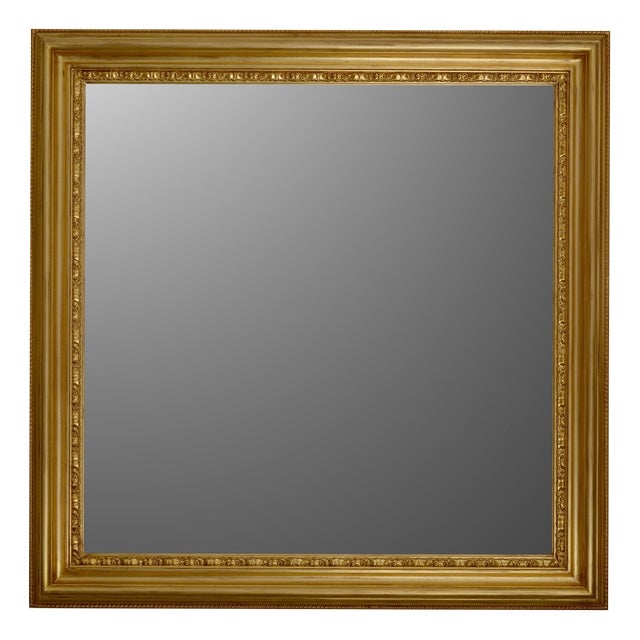 Vintage Gold Leaf Gilded Wall Mirror inspired by Salvator Rosa, Italy, 1990s For Sale