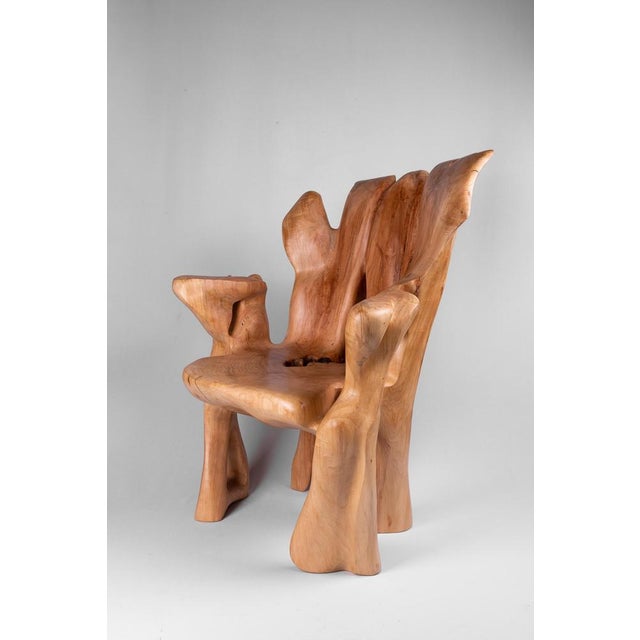 Early 21st Century Veles Wooden Armchar by Logniture For Sale - Image 5 of 16