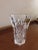 Vintage Cristal France Flower Vase Cross Hatch Pattern. Vase is in excellent vintage condition without chips or cracks....