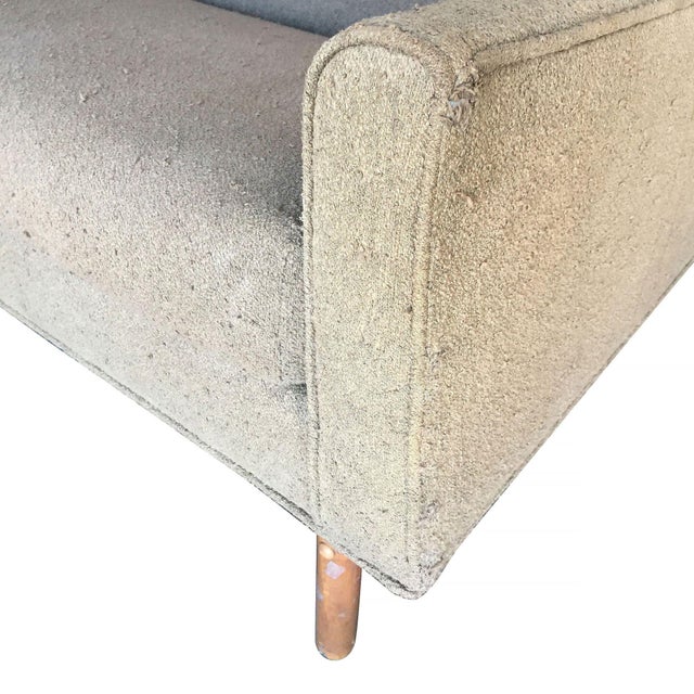 Mid-Century Model 98632 Arched Wing Back Sofa Attributed to Lawrence Peabody for Nemschoff For Sale In Los Angeles - Image 6 of 7