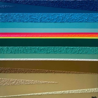 Monty Montgomery, Abstract Mixed Media Artwork, "Moment #29" For Sale