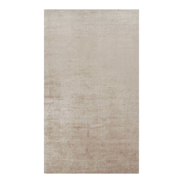 Rug & Kilim’s Oversized Contemporary Textural Solid Rug in Beige Tones - 11x19 For Sale