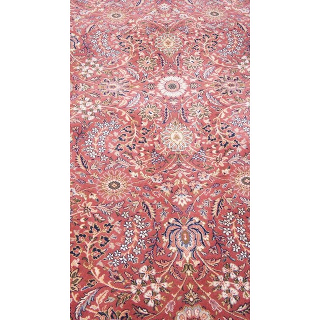 Red Wool Oriental Rug For Sale - Image 3 of 11