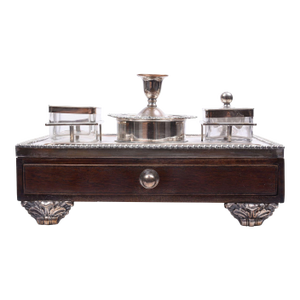 1800s Matthew Boulton Inkwell Set