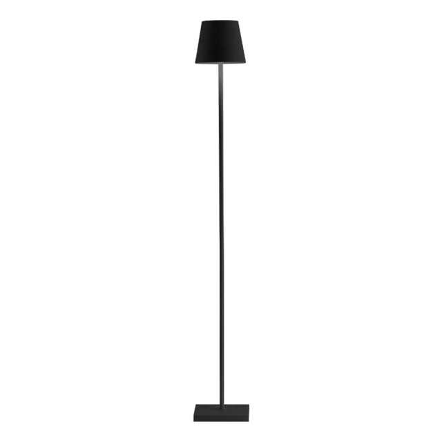 Zafferano Poldina L Indoor/Outdoor Cordless Floor Lamp, Black For Sale