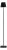 Zafferano Poldina L Indoor/Outdoor Cordless Floor Lamp, Black For Sale
