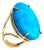Celine Ring, Turquoise, Size 9 For Sale
