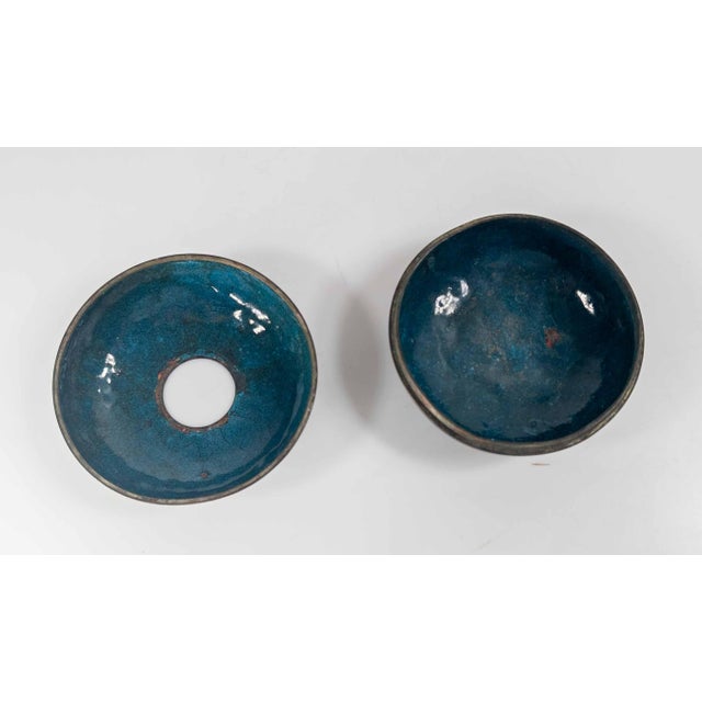 19th Century Japanese Meiji Period Cloisonne Enamel Potpourri or Censer Dish For Sale - Image 12 of 16