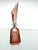 Vintage perfume bottle from spain, circa 1930s to 1950s: solid, highly faceted crystal body in rose/smoky antique rose,...