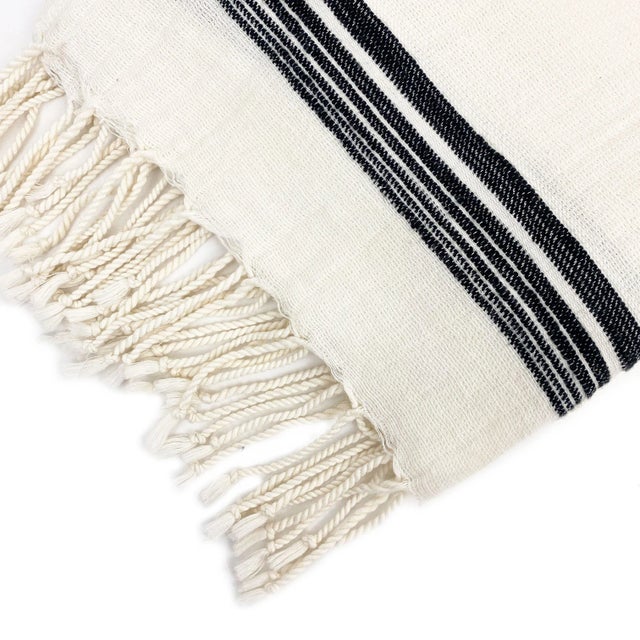 Mediterranean Turkish Oyster Linen Towel For Sale - Image 3 of 5