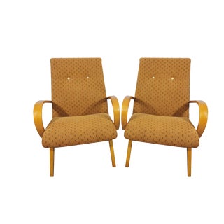 Set of Vintage Armchairs by Jaroslav Smidek, 1960s For Sale