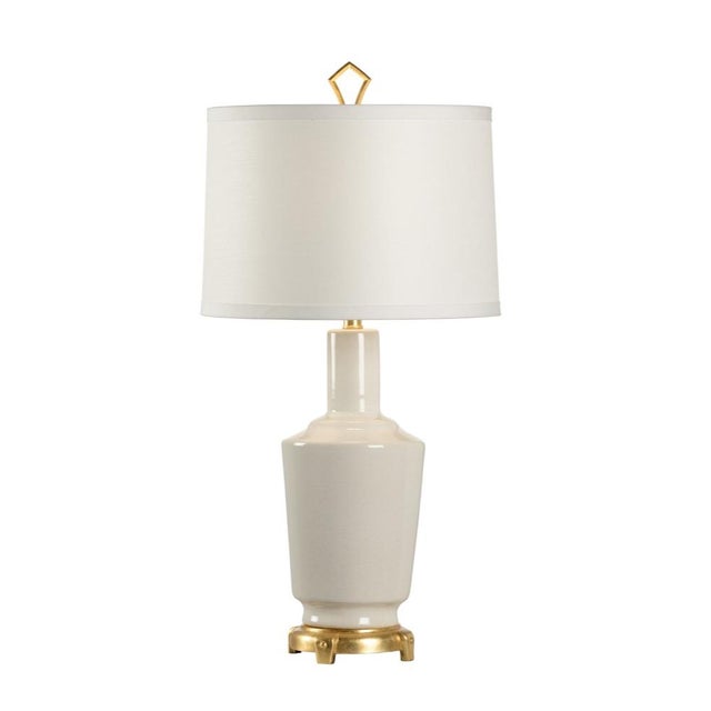 Ceramic Wildwood Emma Table Lamp - Snow For Sale - Image 7 of 7