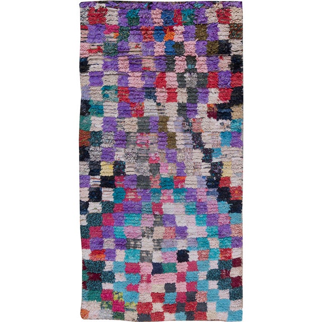 Doris Leslie Blau Vintage Moroccan Rug - Multi-Geometric Abstract Design For Sale