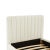 Wood Angela Velvet Cream Trundle in Twin For Sale - Image 7 of 8