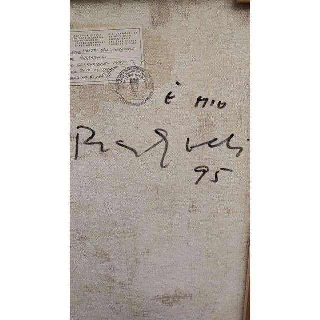 Lucio Bulgarelli, 1996, Oil on Canvas, Framed For Sale - Image 14 of 18