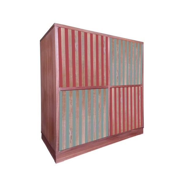 Colorful Striped Wolf Sideboard by Pietro Meccani for Meccani Design For Sale - Image 6 of 6