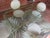 Versatile vintage wrought iron patio dining table with four chairs, attributed to Maurizio Tempestini for Salterini due to...