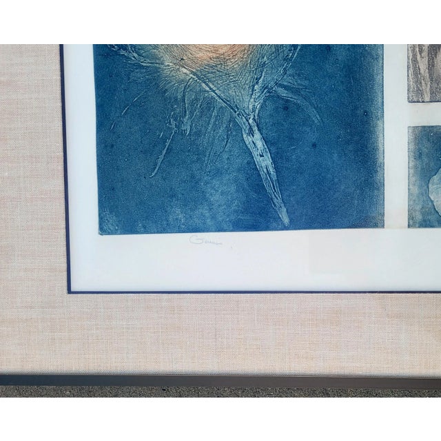 Maidy Morhous 1979 "Genesis" Bird Etching, Framed For Sale In Los Angeles - Image 6 of 10