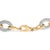Contemporary Gold Vermeil 1/10 Cttw Diamond Oval Link Bracelet For Sale - Image 3 of 4