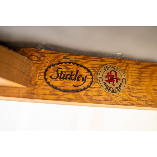 Stickley Mission Oak Arts & Crafts Upholstered Sofa For Sale - Image 14 of 17