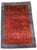 Hand-Knotted Red and Blue Wool Kashkuli Sherkat Rug, 1970s For Sale - Image 10 of 10