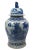 Large Chinese Blue & White Porcelain Ginger Jar With Foo Dog Lid For Sale - Image 4 of 13