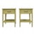 Mid 20th Century Henry Link Bali Hai Green Faux Bamboo Pair of Nightstands Hollywood Regency For Sale