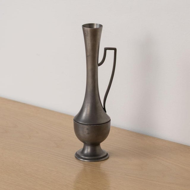 Art Deco 1930s French Art Deco Pewter Bud Vase For Sale - Image 3 of 10