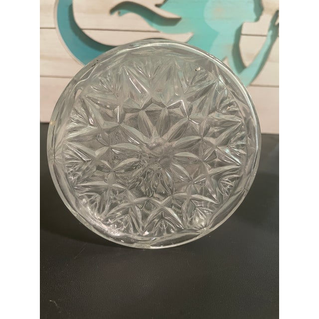 1960s Vintage Crystal Liquor Decanter, Rare Bell Shaped Decanter, Cut Glass, Mid-Century Mordern For Sale - Image 5 of 9
