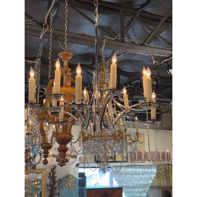 Mid-Century Modern Vintage Italian Chrome Scolari Chandelier For Sale - Image 3 of 5