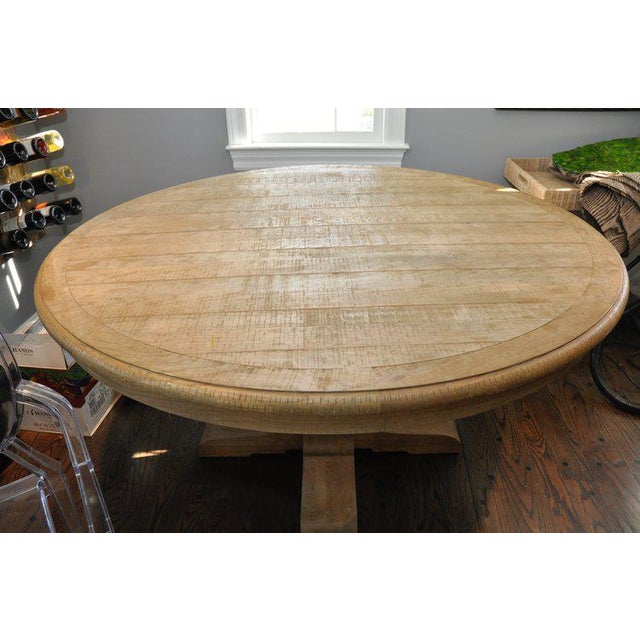 Restoration Hardware French Urn Pedestal Round Dining Table | Chairish