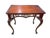 Vintage Chippendale Style Carved Mahogany Side Table /Console 31" H For Sale - Image 10 of 10