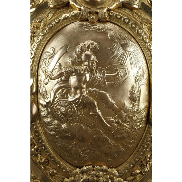 Metal Gilt Bronze Ovoid-Shaped Covered Vase, 1840 For Sale - Image 7 of 18