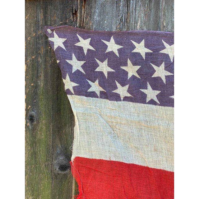 Antique American Bunting Flag Great Condition Rare For Sale In Philadelphia - Image 6 of 8