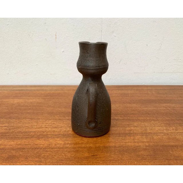 Mid-Century German Brutalist Carafe Vase in the style of Gerhard Liebenthron, 1960s For Sale - Image 12 of 13