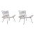 Vintage Pair of Iron and Rope Lounge Chairs | Mid Century Modern Sculptural Accent Chairs For Sale